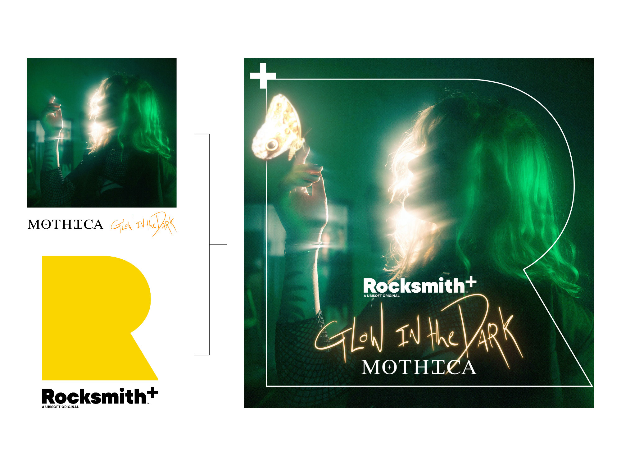 Mothica Glow in the Dark artist collaboration key art built from the R frame