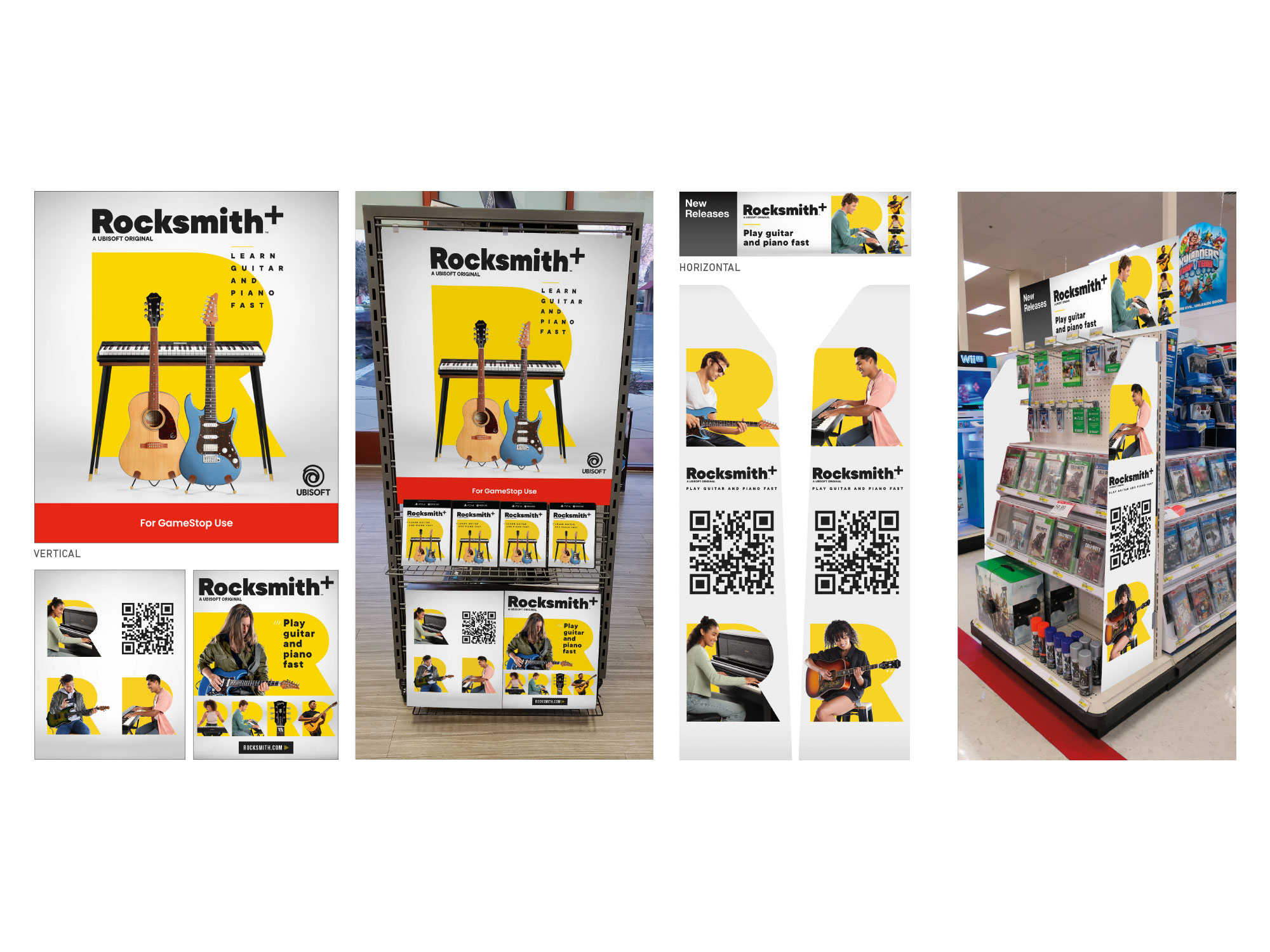 Retail displays, endcaps and in-store signage for Rocksmith+