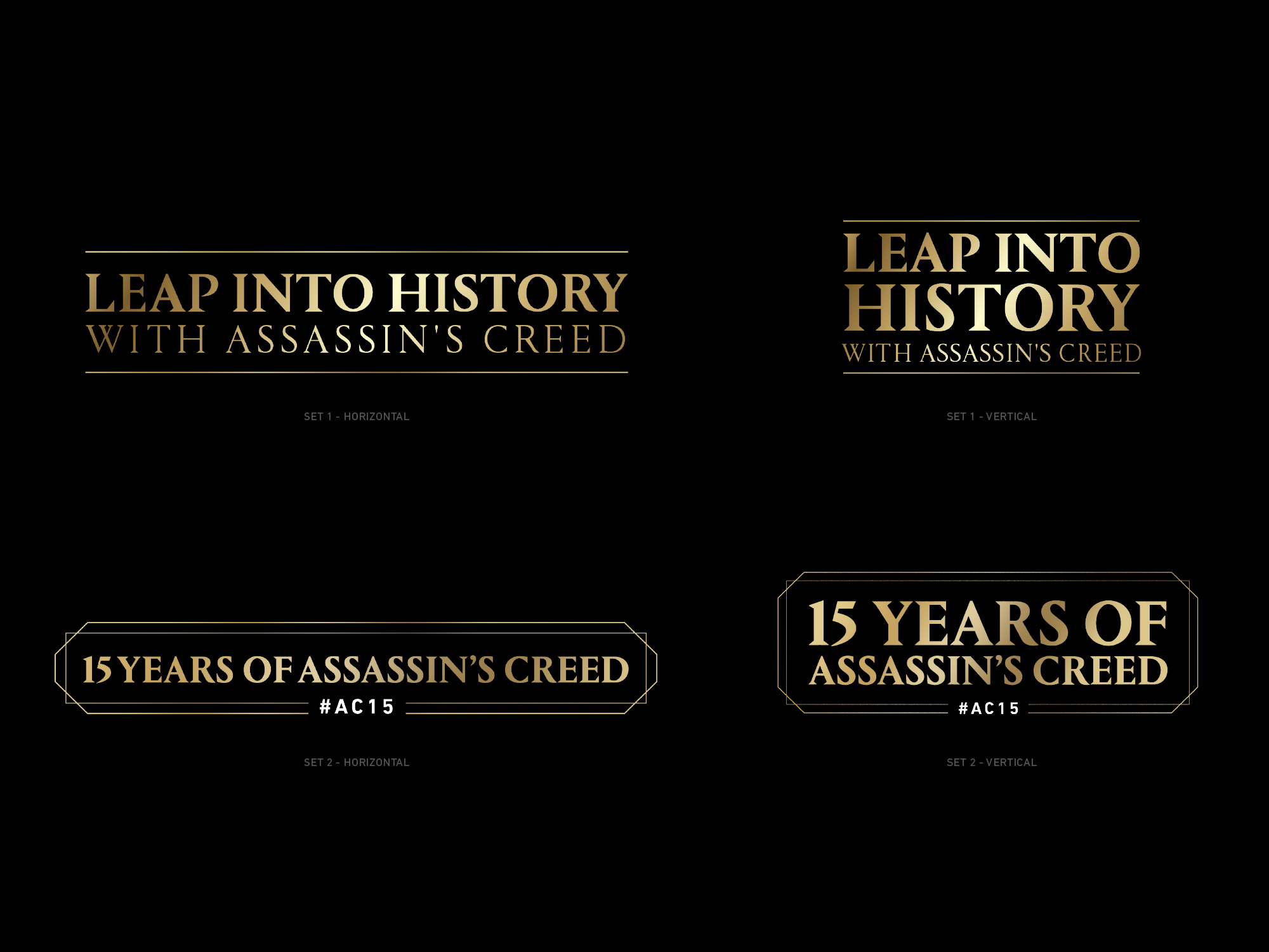 GOLD BORDER + GRAPHIC SYSTEM